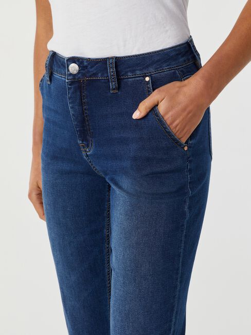 Louisa Slim Boyfriend Jeans, Dark Indigo, hi-res