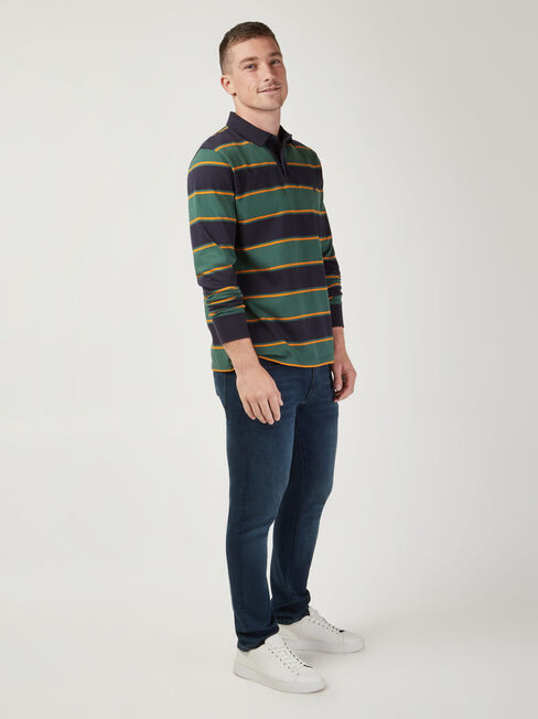 LS Percy Stripe Rugby Polo