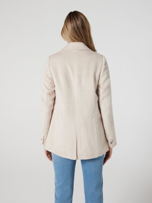 Lena Pocket Detail Coat, Neutral Marle, hi-res