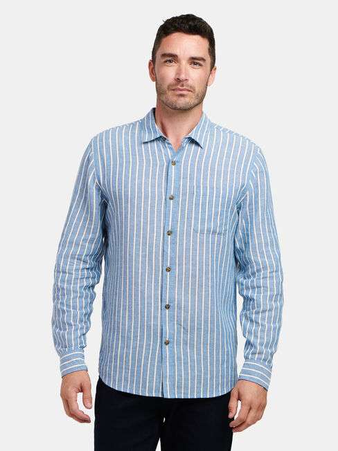 Ronnie Long Sleeve Stripe Shirt | Jeanswest