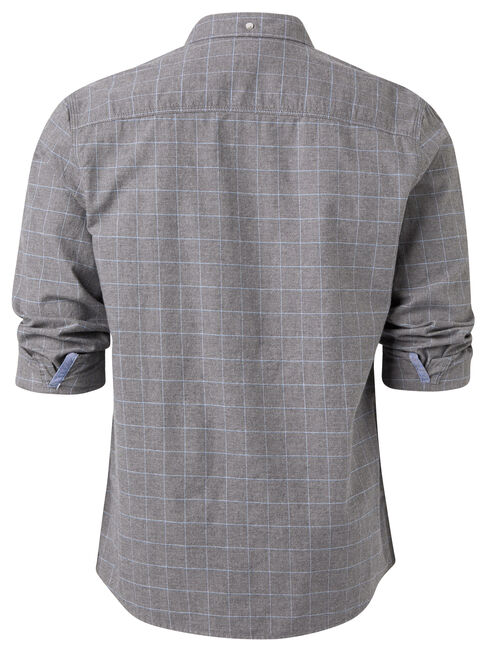 LS Glenville Check Shirt, Grey, hi-res