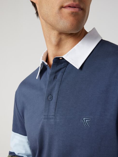 LS Jeremy Rugby Polo, Washed Ink, hi-res