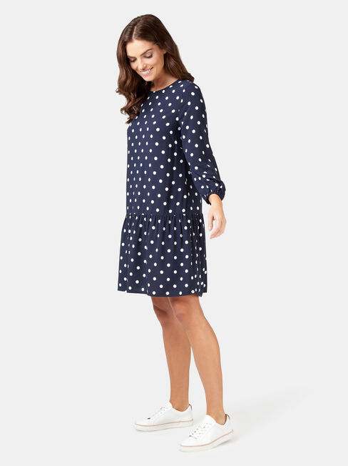 Emilia Tiered Dress, Print, hi-res