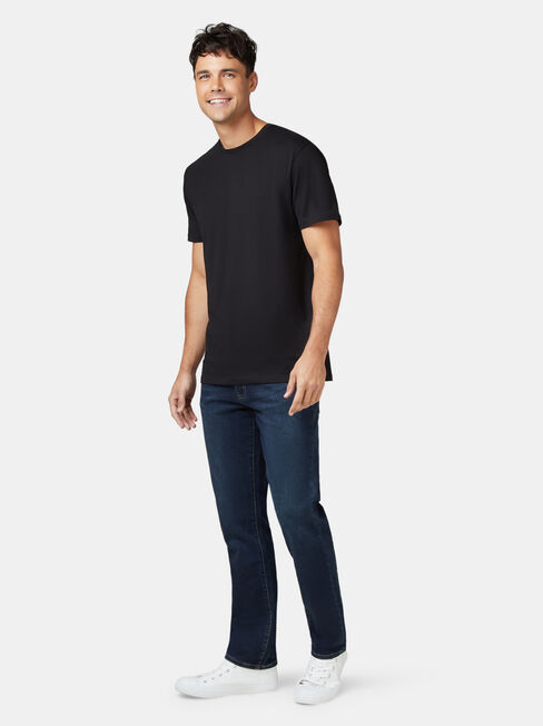 Basic Short Sleeve Tee, Black, hi-res