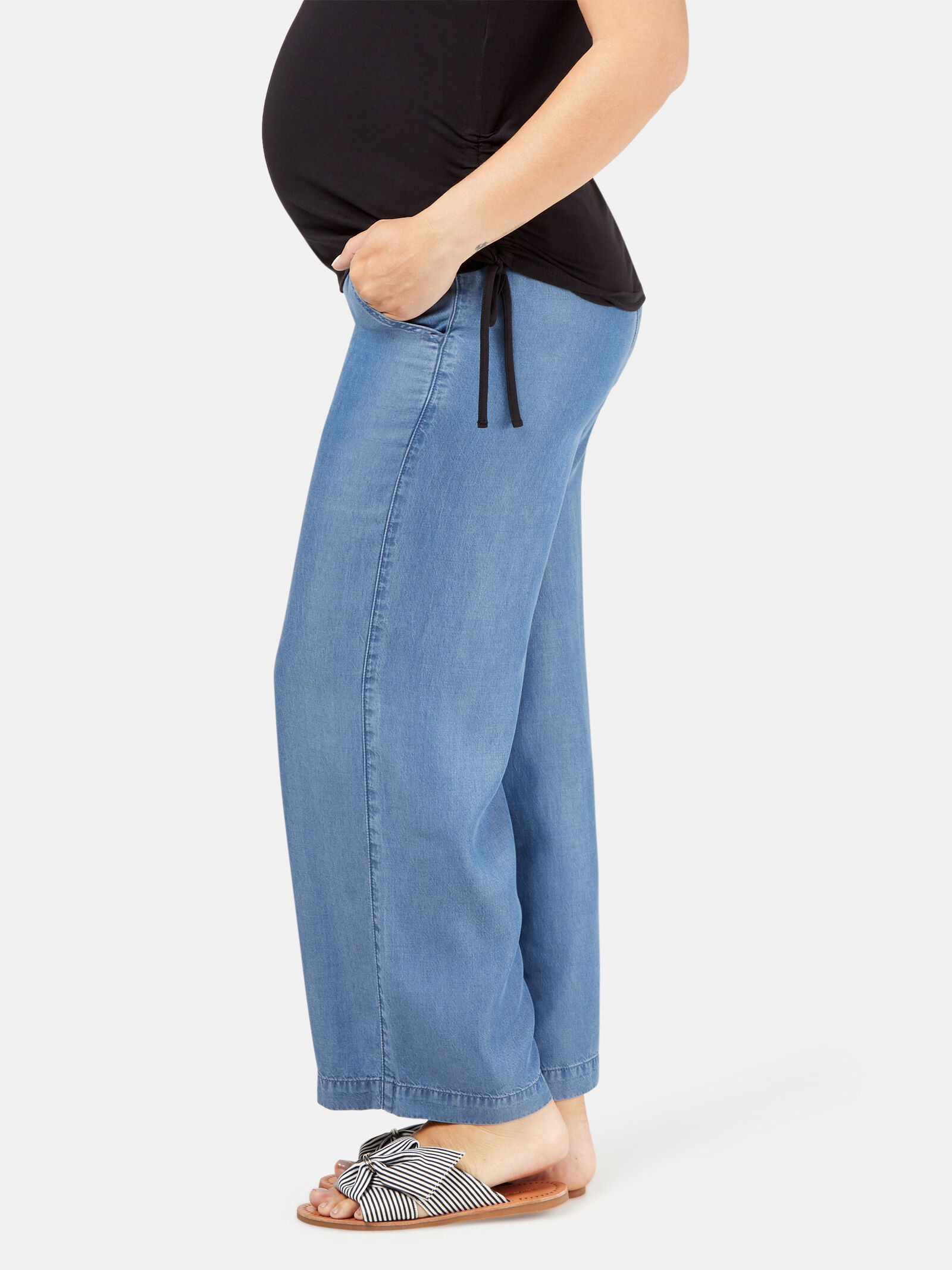 Buy Zivame Lounge Knit Poly Maternity Pants - Deep Cobalt at Rs.673 online  | Nightwear online