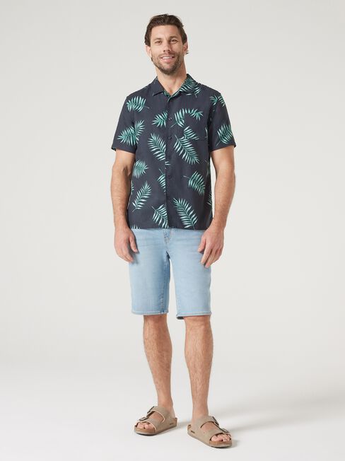 Palmers Relaxed Resort Shirt , Teal, hi-res