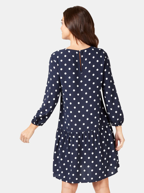 Emilia Tiered Dress, Print, hi-res