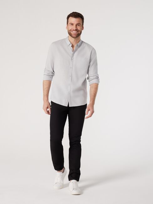 LS Brody Textured Shirt, Grey, hi-res
