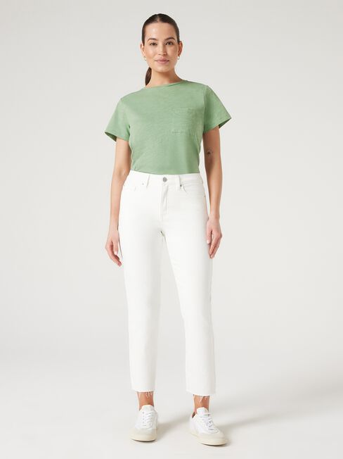 Essential Slub Pocket Tee, Kiwi, hi-res