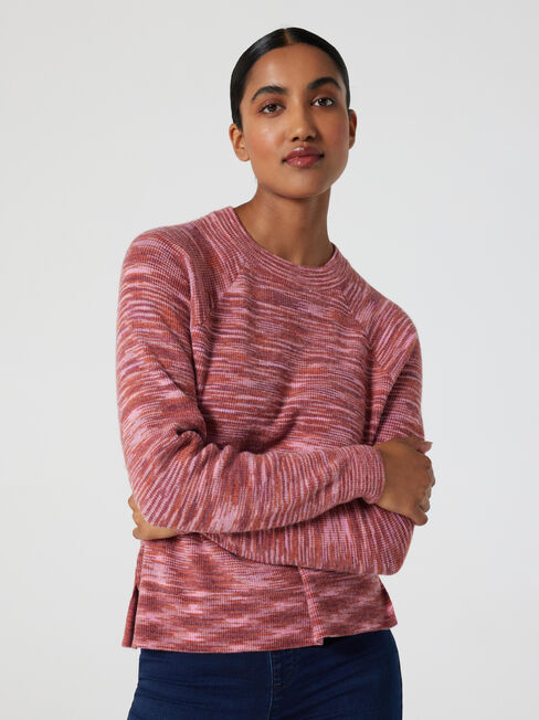 Maisy Space Dye Knit, Pink, hi-res