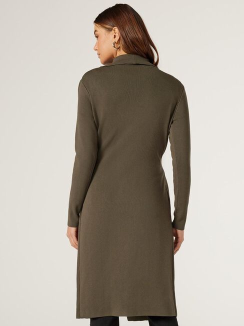 Giselle Longline Cardi, Green, hi-res