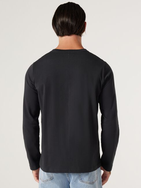 Vienna Long Sleeve Tee, Black, hi-res