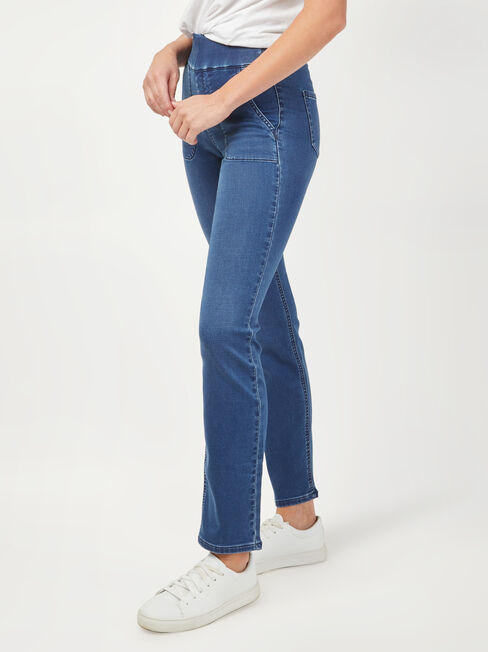 Tessa Slim Straight Jeans, Vintage Wash, hi-res