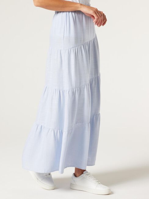 Sansa Asymetric Skirt, Dusty Blue, hi-res