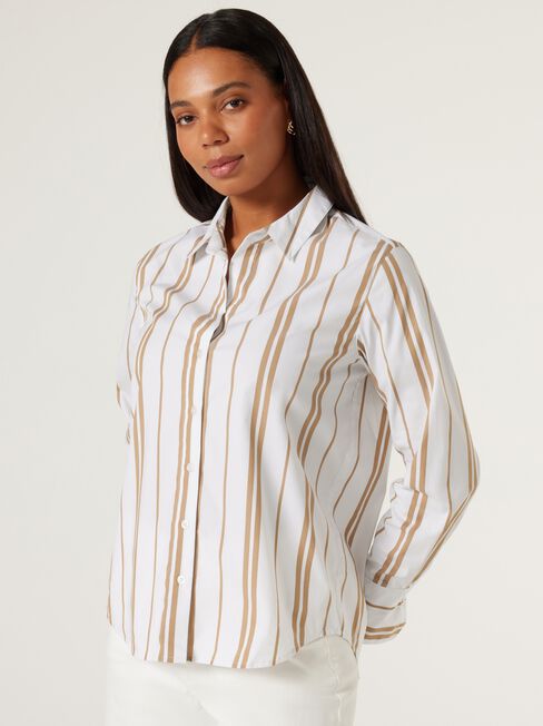 Essential Shirt, Caramel, hi-res