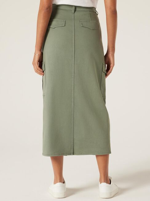 Cleo Cargo Skirt, Khaki, hi-res