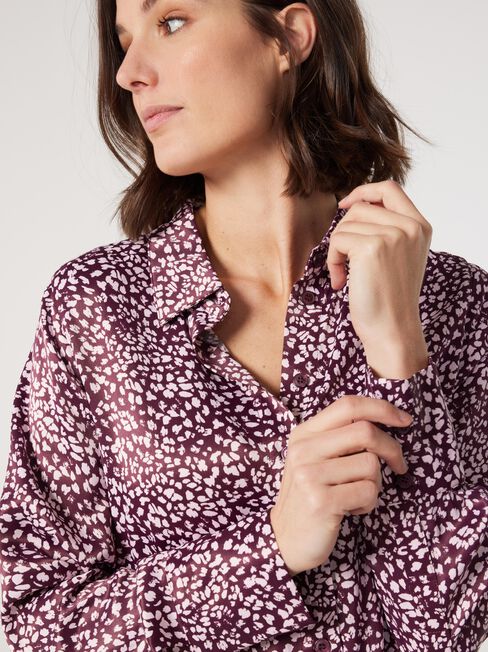 Katia Satin Shirt, Pink, hi-res