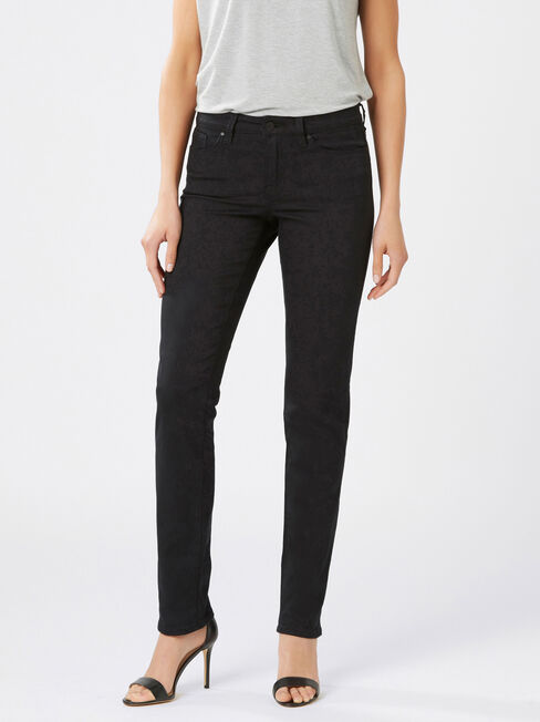 Slim Straight jeans Black, Black, hi-res