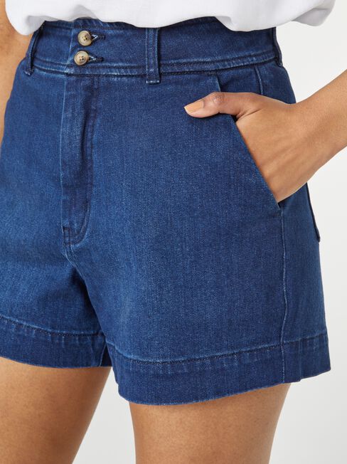 Georgia Tummy Trimmer Denim Short, Multi, hi-res