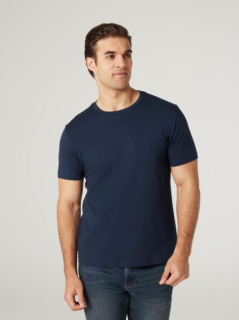 SS Basic Tee, Navy, hi-res