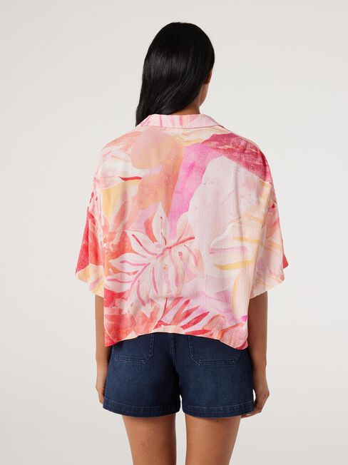 Esmerelda Crop Shirt, Summer Sunset, hi-res