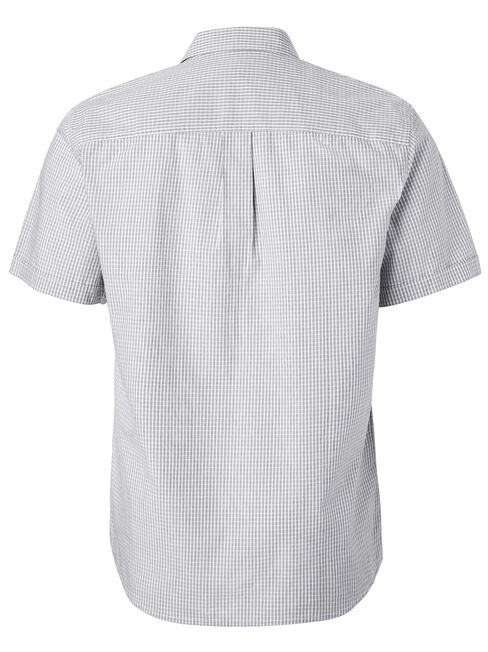 Alban Short Sleeve Check Shirt, Grey, hi-res