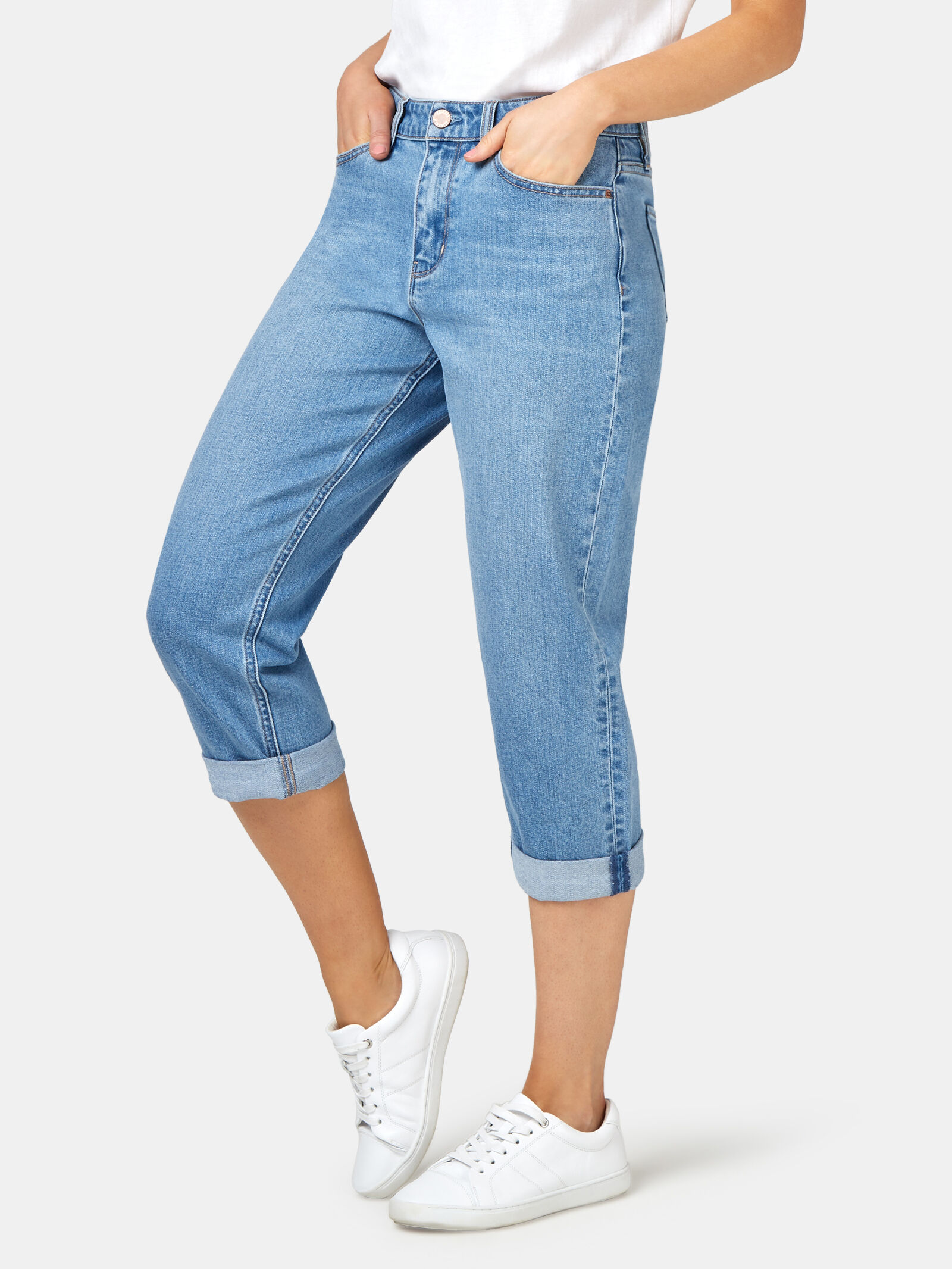 Boyfriend capris top