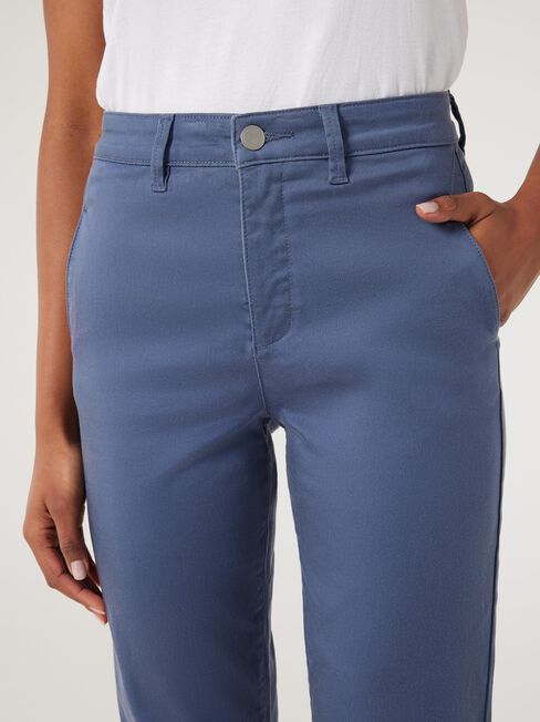 Sammy Mid Waisted Straight Capri, Vintage Indigo, hi-res