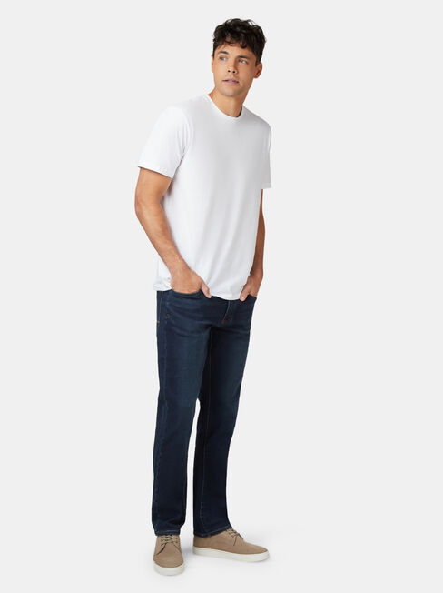 Basic Short Sleeve Tee, White, hi-res