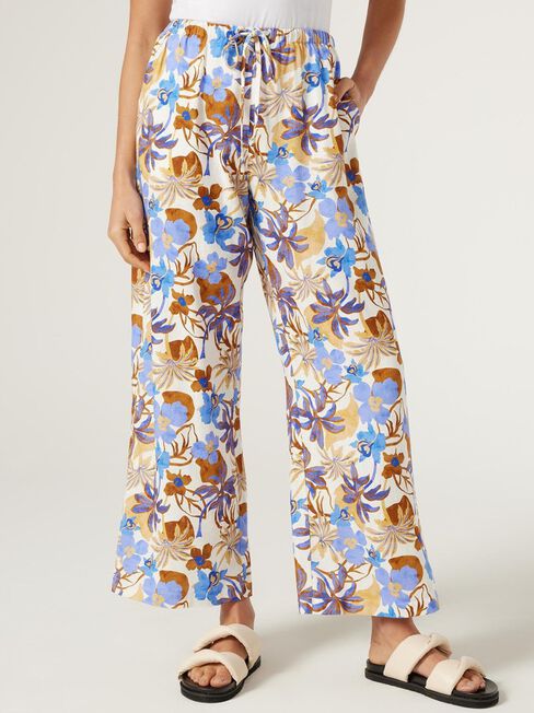 Tillie Wide Leg Pant, Print, hi-res