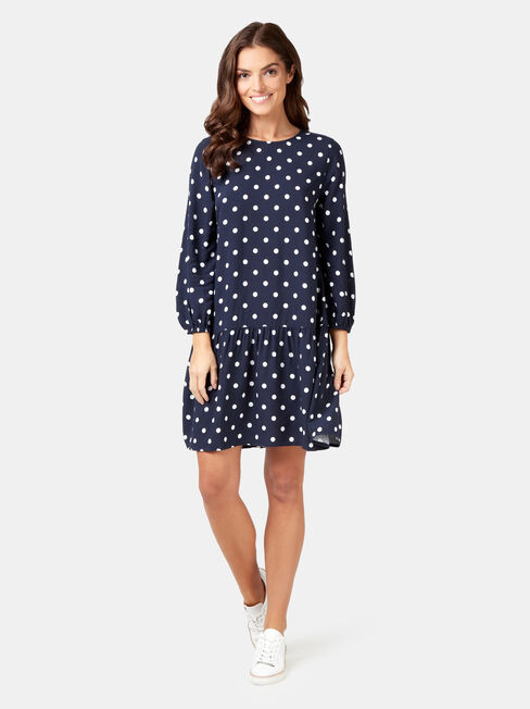 Emilia Tiered Dress, Print, hi-res