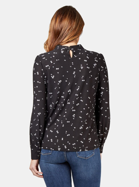 Mia High Neck Top, Multi, hi-res