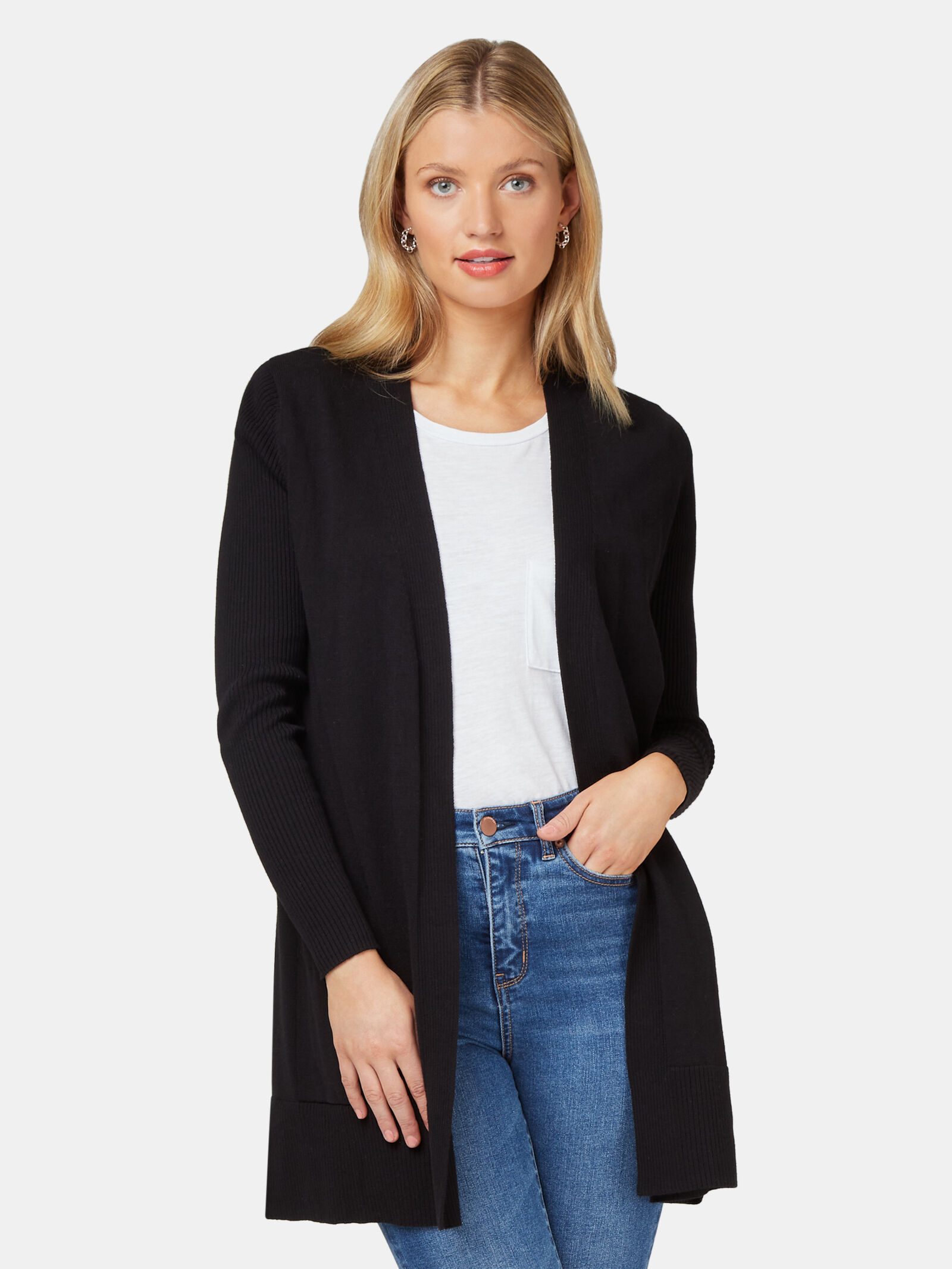 Long black shop cardigan nz