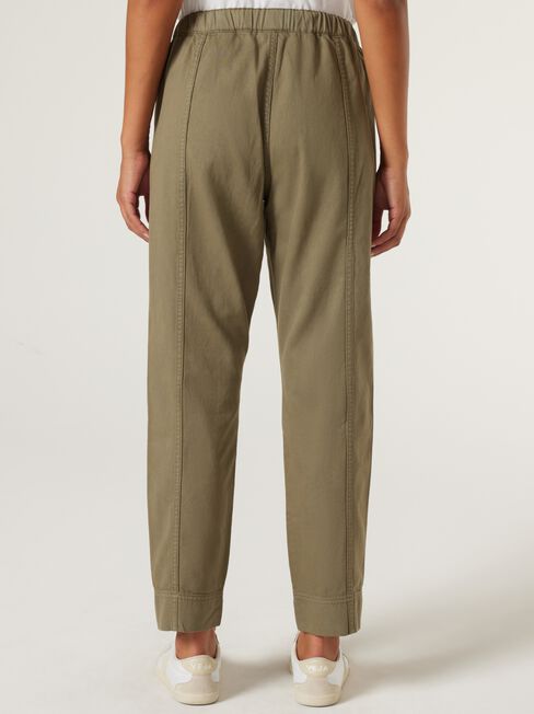 Evelyn Relaxed Pants, Khaki, hi-res