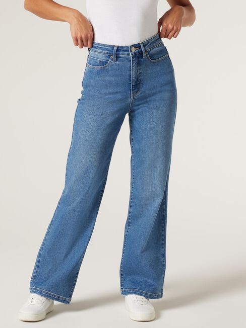 Jessie High Waisted Wide Leg Jeans, Vintage Blue, hi-res