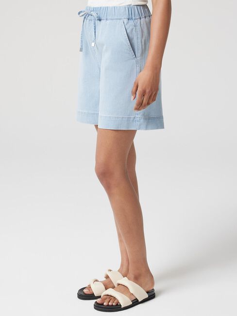 J-Luxe Harper Denim Short, Light Vintage, hi-res