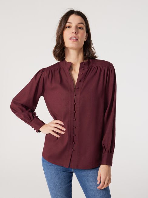 Adriana Button Down Blouse | Jeanswest