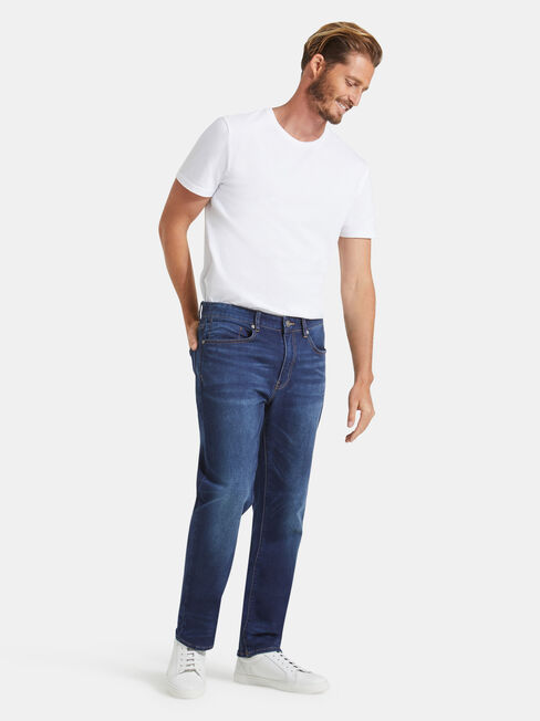 Slim Straight Knit Jeans Dark Indigo | Jeanswest