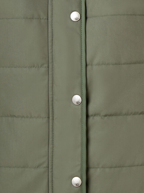 Claire Water Resistant Jacket, Green, hi-res