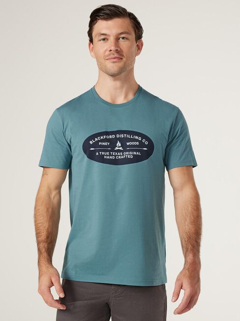 Blackford Crew Tee, Green, hi-res