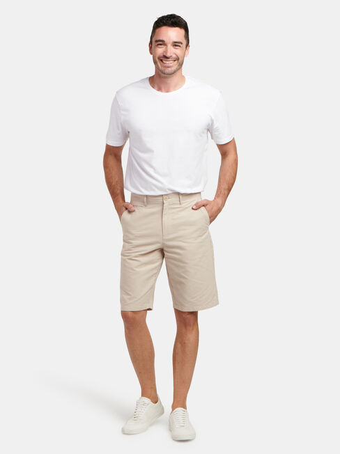 Hayden Textured Chino Short, Stone, hi-res