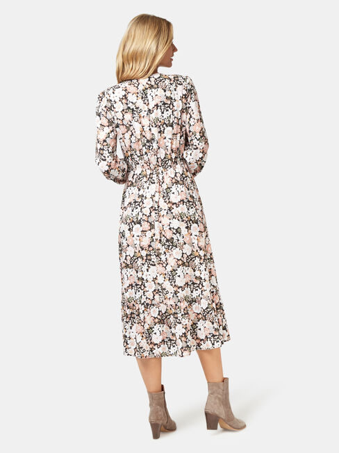 Scarlett Long Sleeve Midi Dress, Floral, hi-res