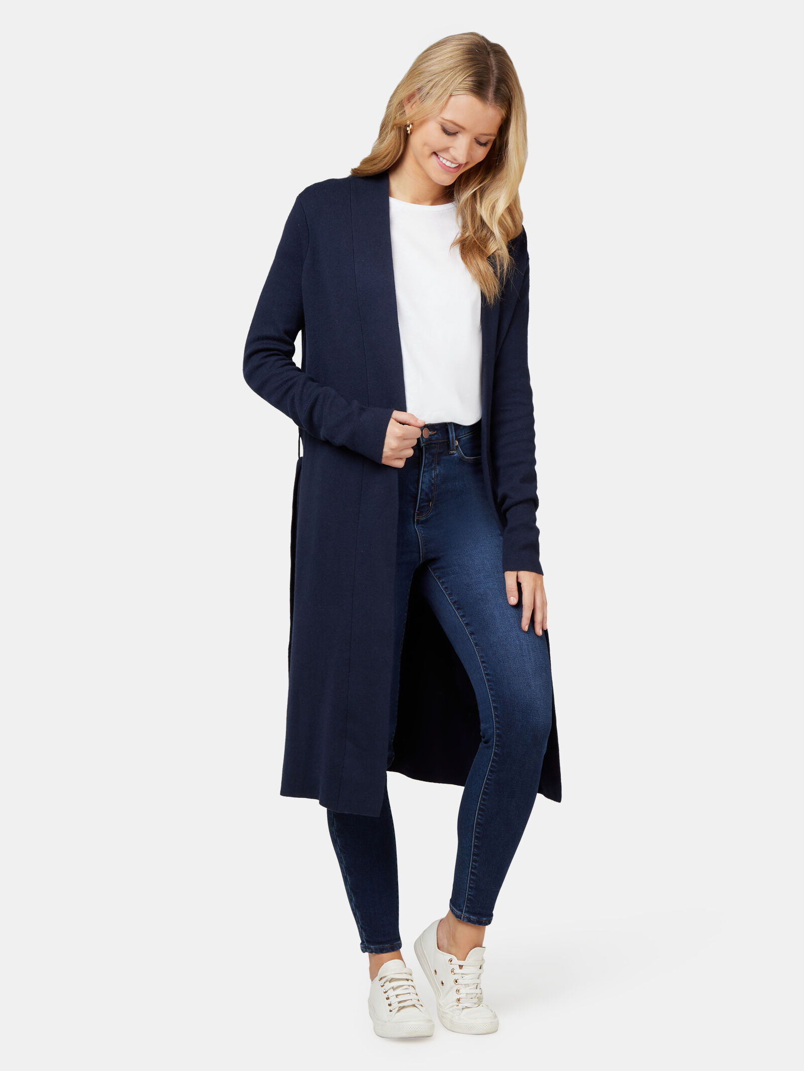 Karina Belted Longline Coatigan Jeanswest