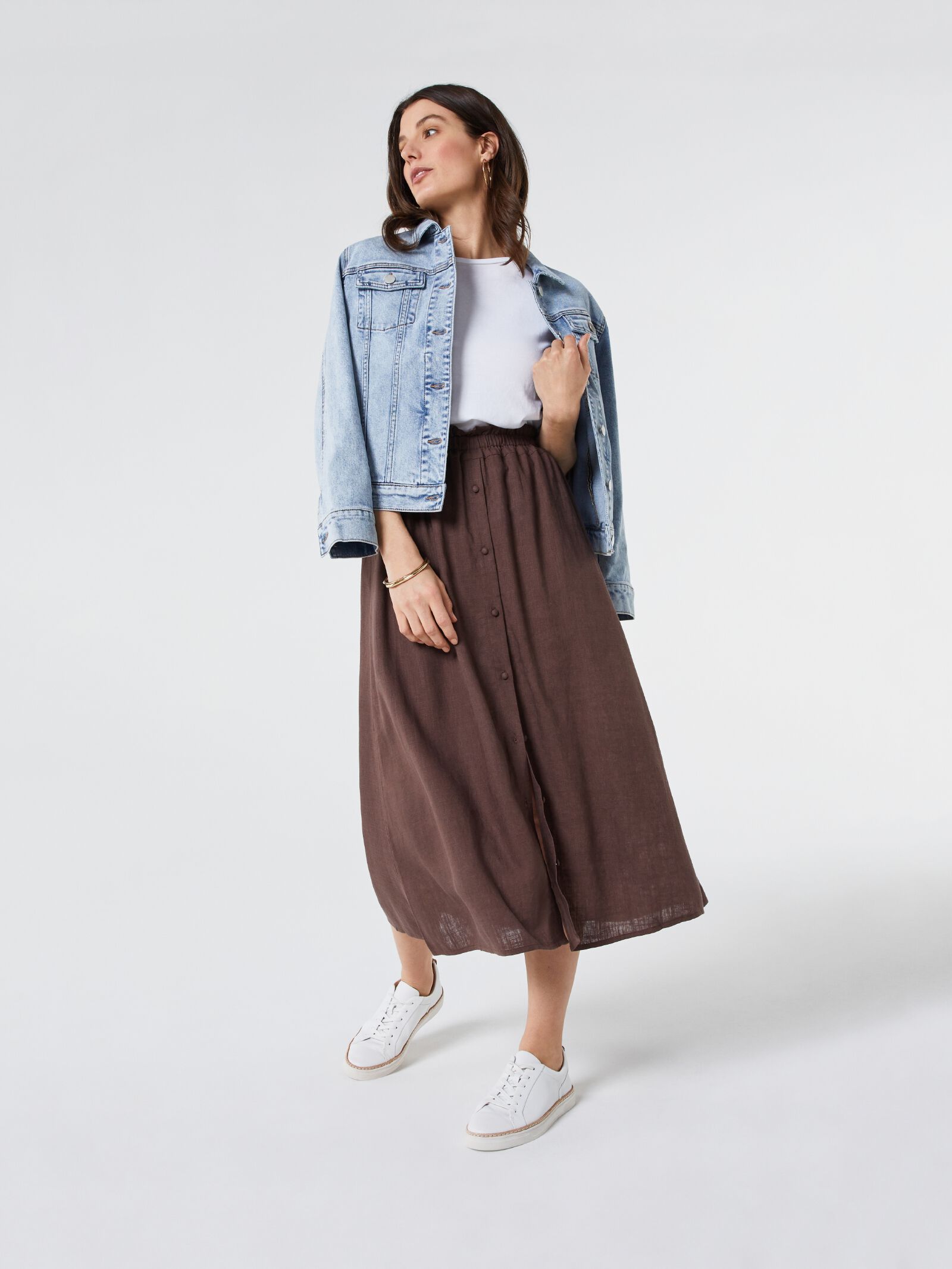 Brown new arrivals skirt nz