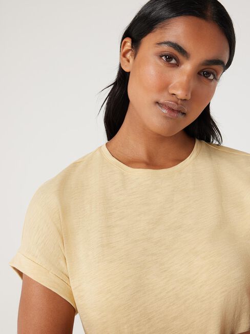 Drop Shoulder Tee, Golden, hi-res