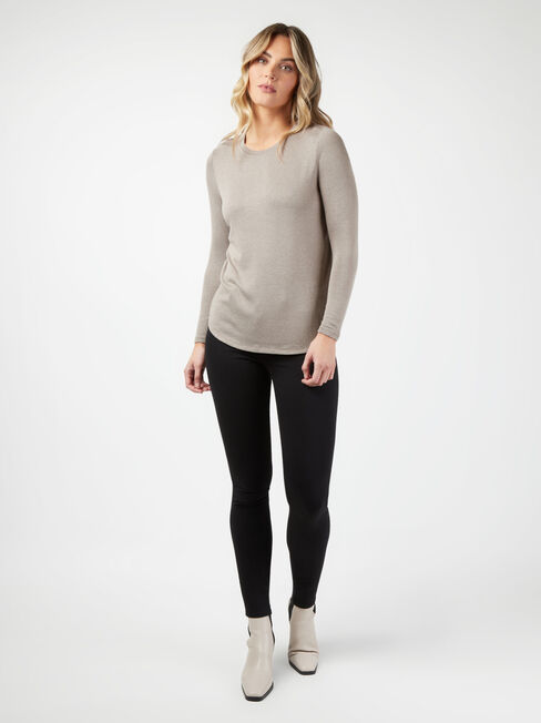 Maddie Soft Touch Curve Hem Pullover, LightWash, hi-res