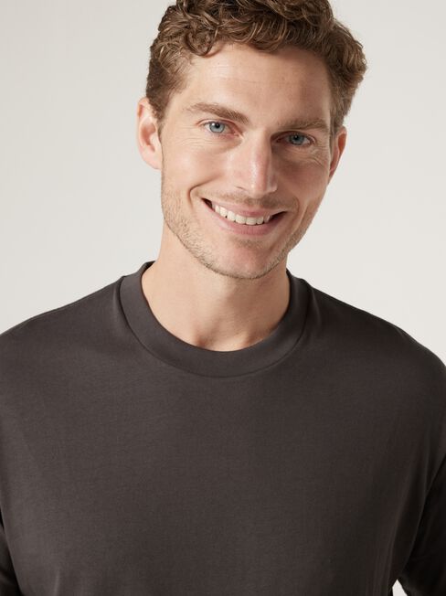SS Ace Relaxed Fit Basic Crew Tee, Blue, hi-res