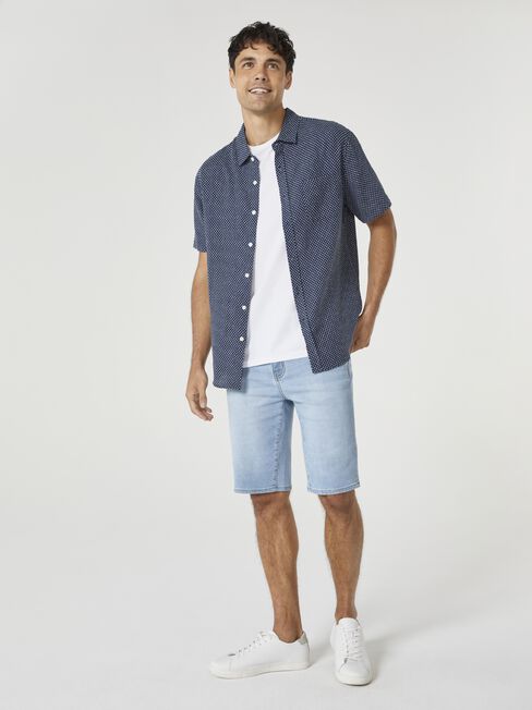 SS Jerry Textured Shirt, Blue, hi-res