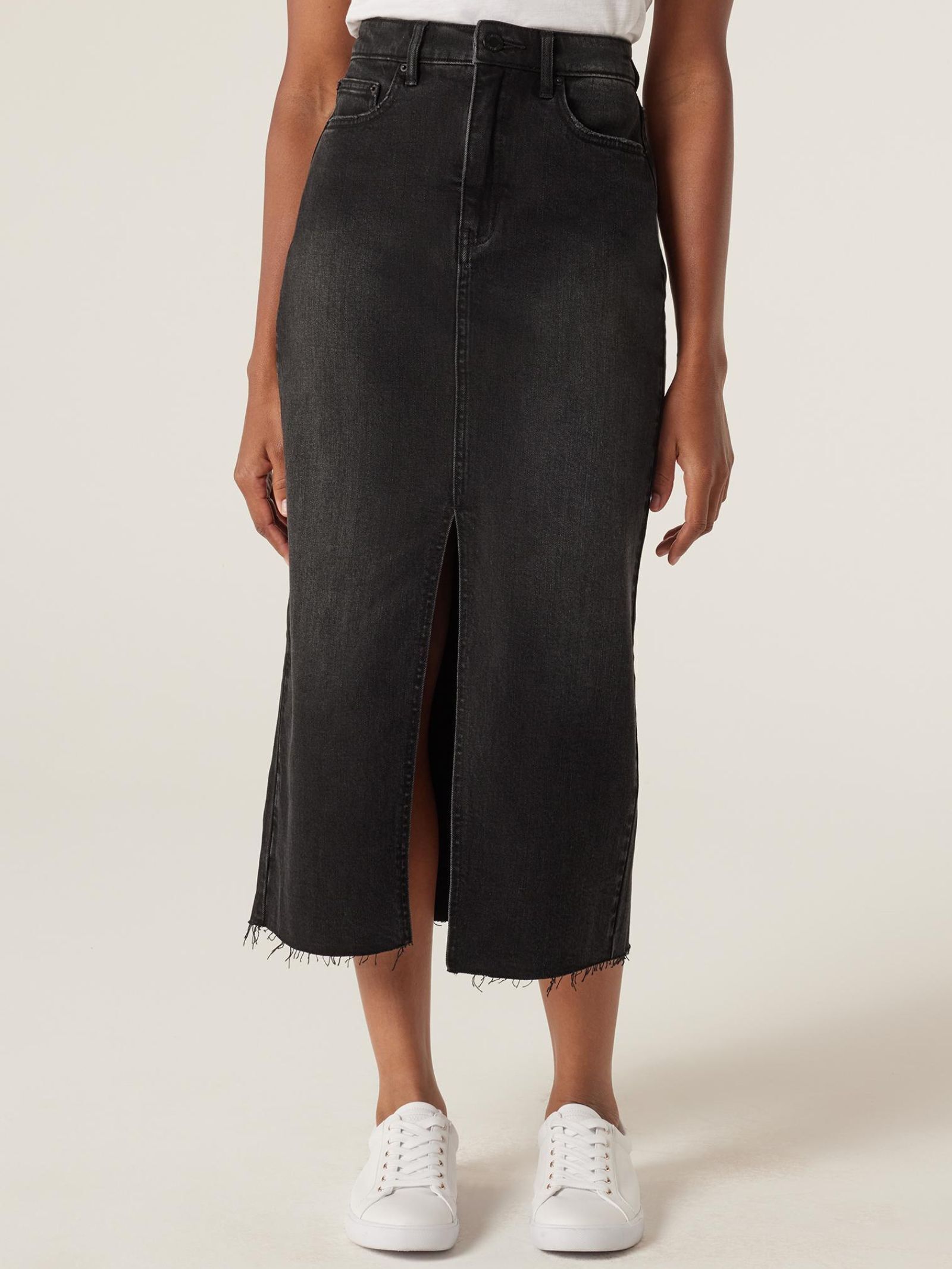Denim midi skirt nz shop