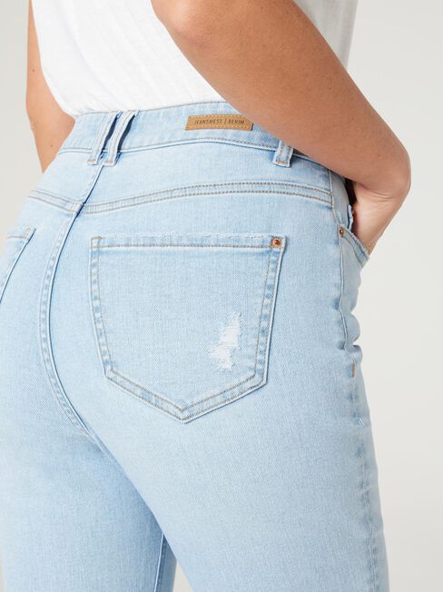 Brooke Tapered Crop Jeans, Bright Blue, hi-res